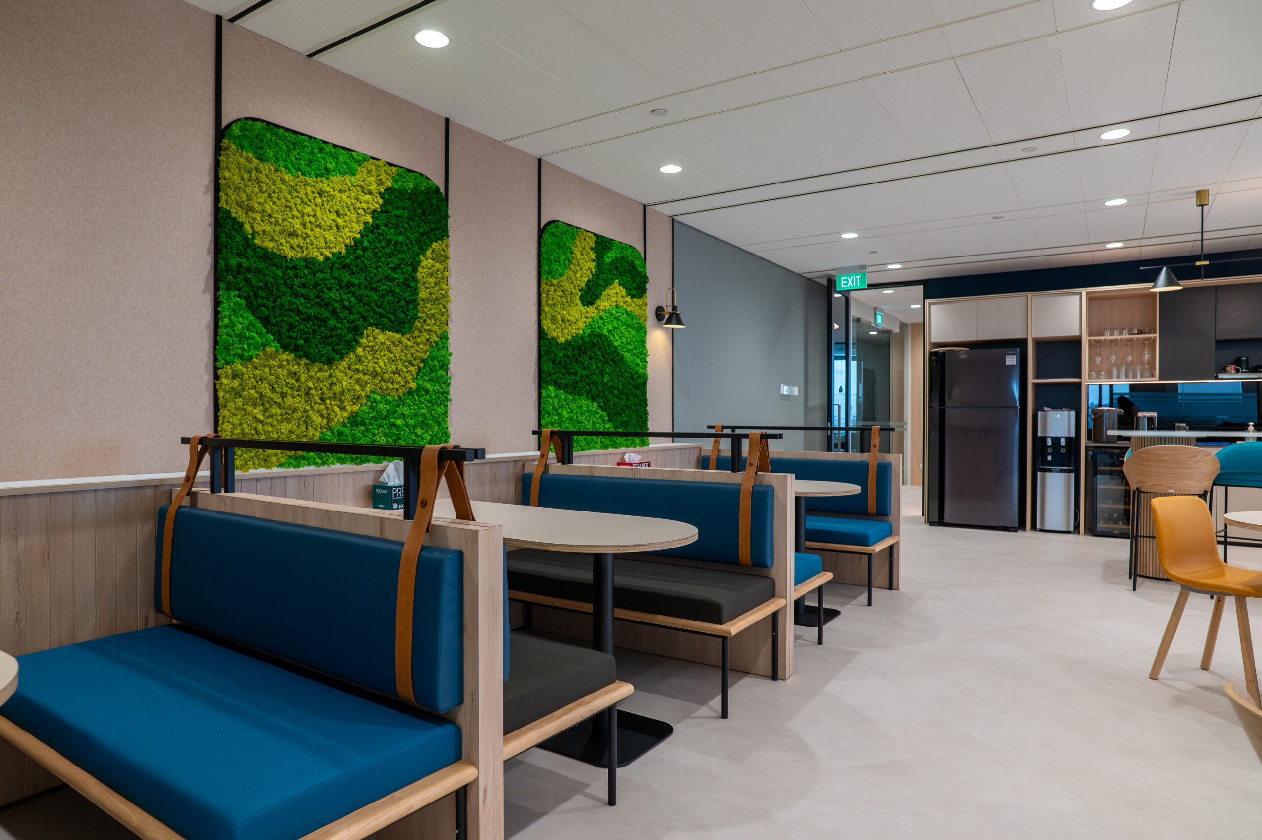 Interior Design for Offices in Singapore, Kennedys Legal Solutions Office, Commercial Interior Design, Breakout Area, Pantry