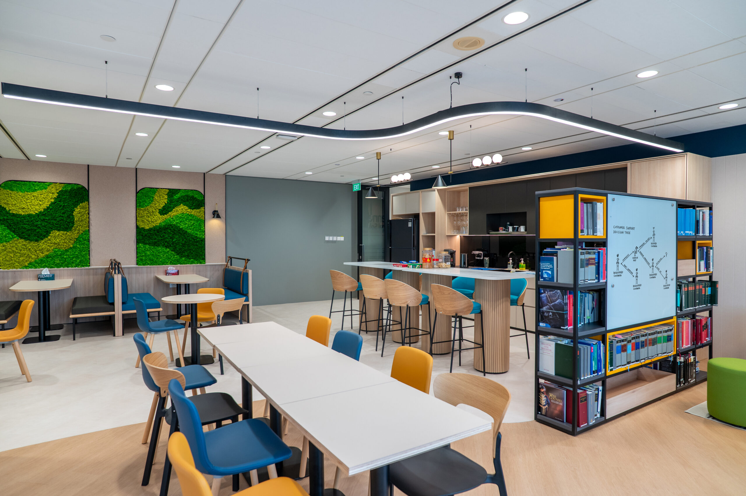 Interior Design for Offices in Singapore, Kennedys Legal Solutions Office, Commercial Interior Design, Breakout Area, Pantry