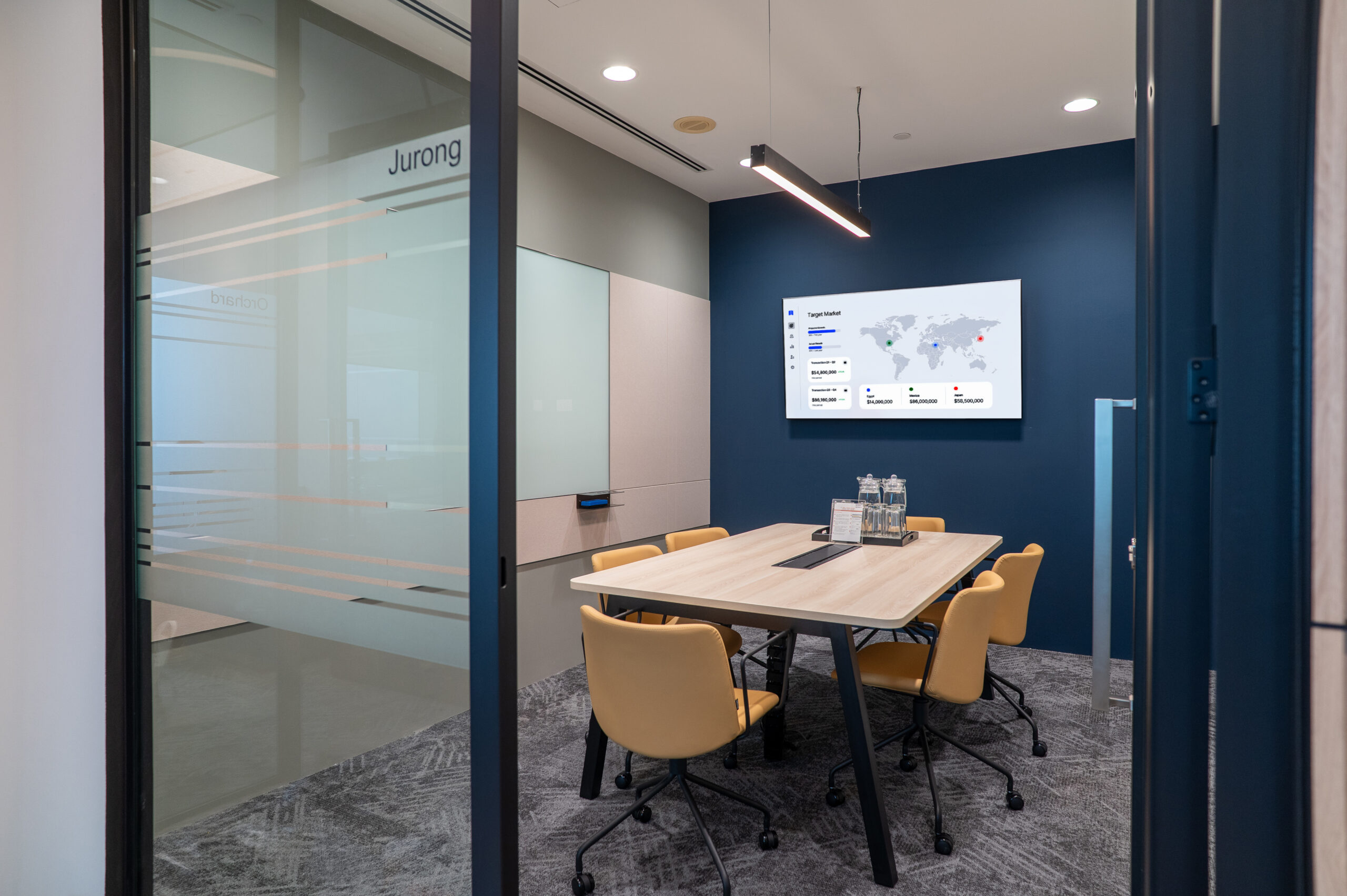 Interior Design for Offices in Singapore, Kennedys Legal Solutions Office, Commercial Interior Design, Meeting Room Design