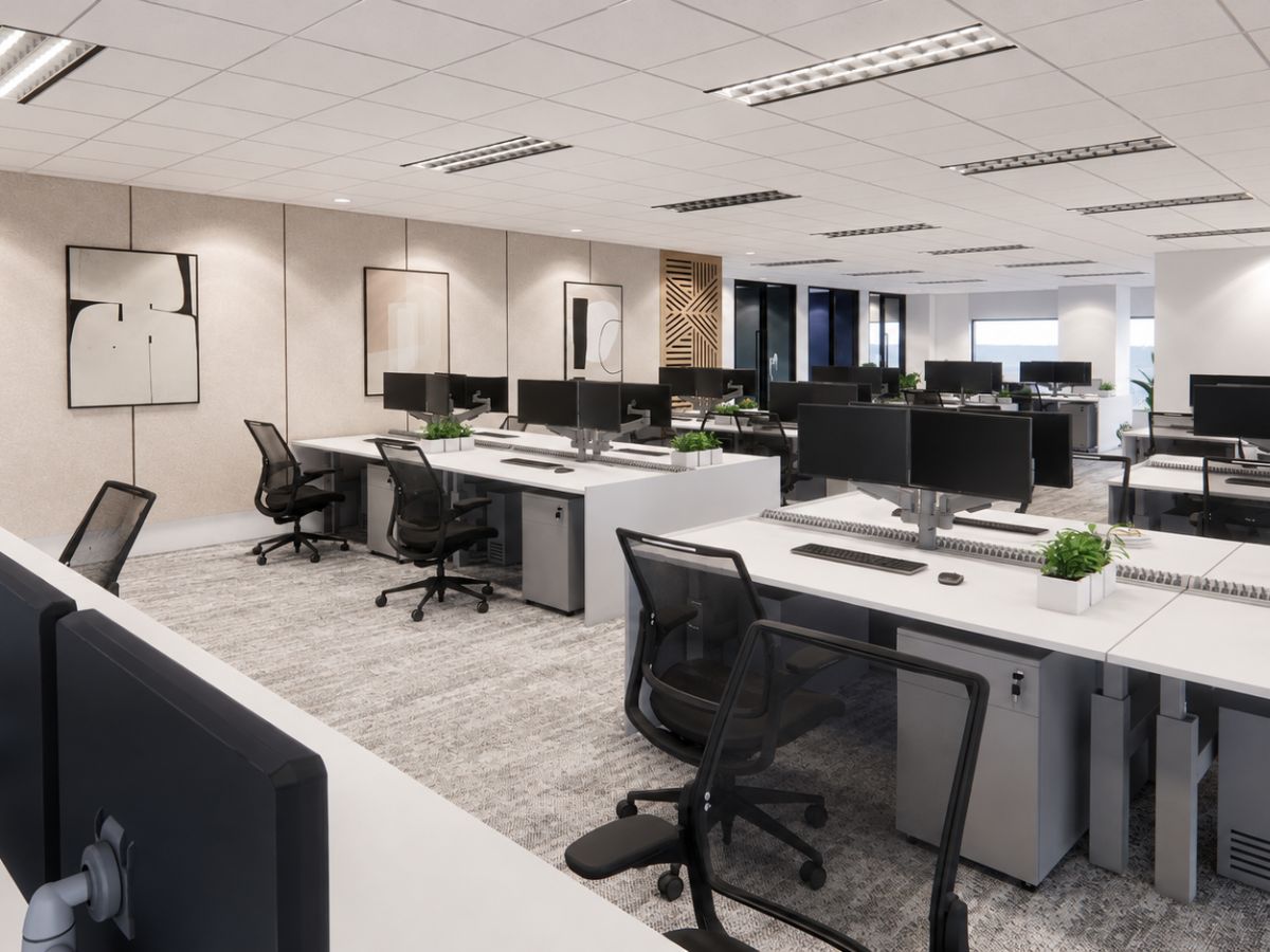 Brevan Howard workstations at 6 Temasek Boulevard Singapore
