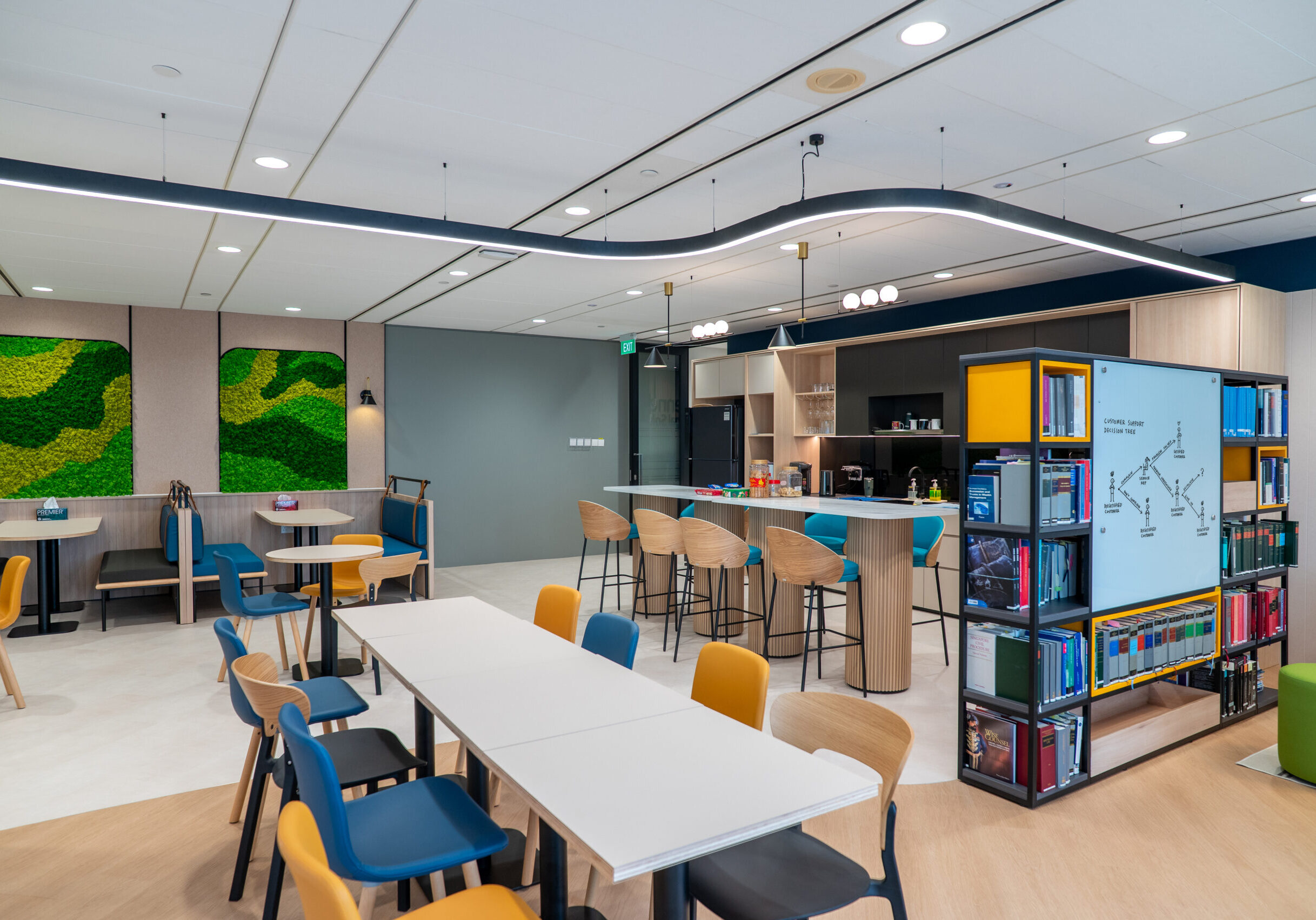 Interior Design for Offices in Singapore, Kennedys Legal Solutions Office, Commercial Interior Design, Breakout Area, Pantry
