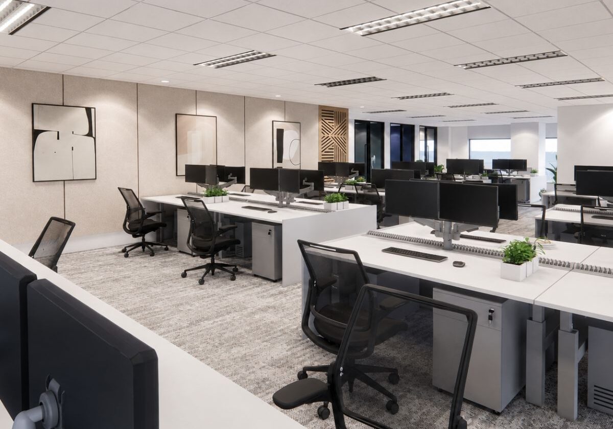 Brevan Howard workstations at 6 Temasek Boulevard Singapore